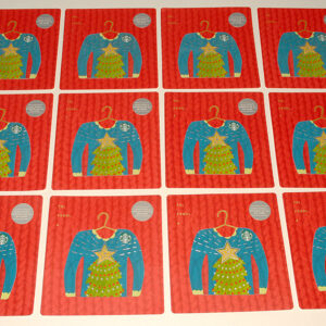 STARBUCKS - 2016 - Christmas TREE - UGLY Sweater Holiday GIFT CARDS *SET of 12