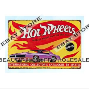 1968 automotive car toy metal tin sign wall decor man cave living room wall