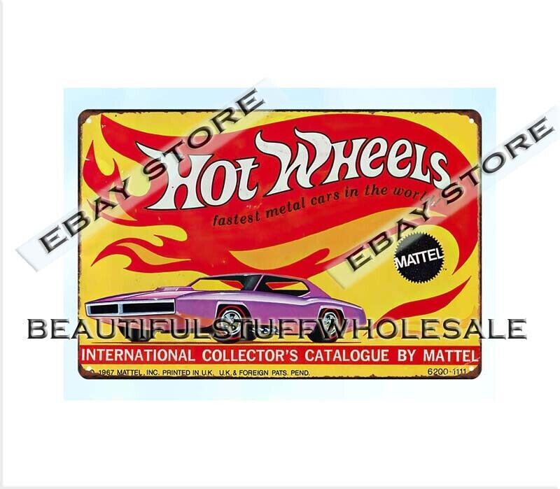 1968 automotive car toy metal tin sign wall decor man cave living room wall