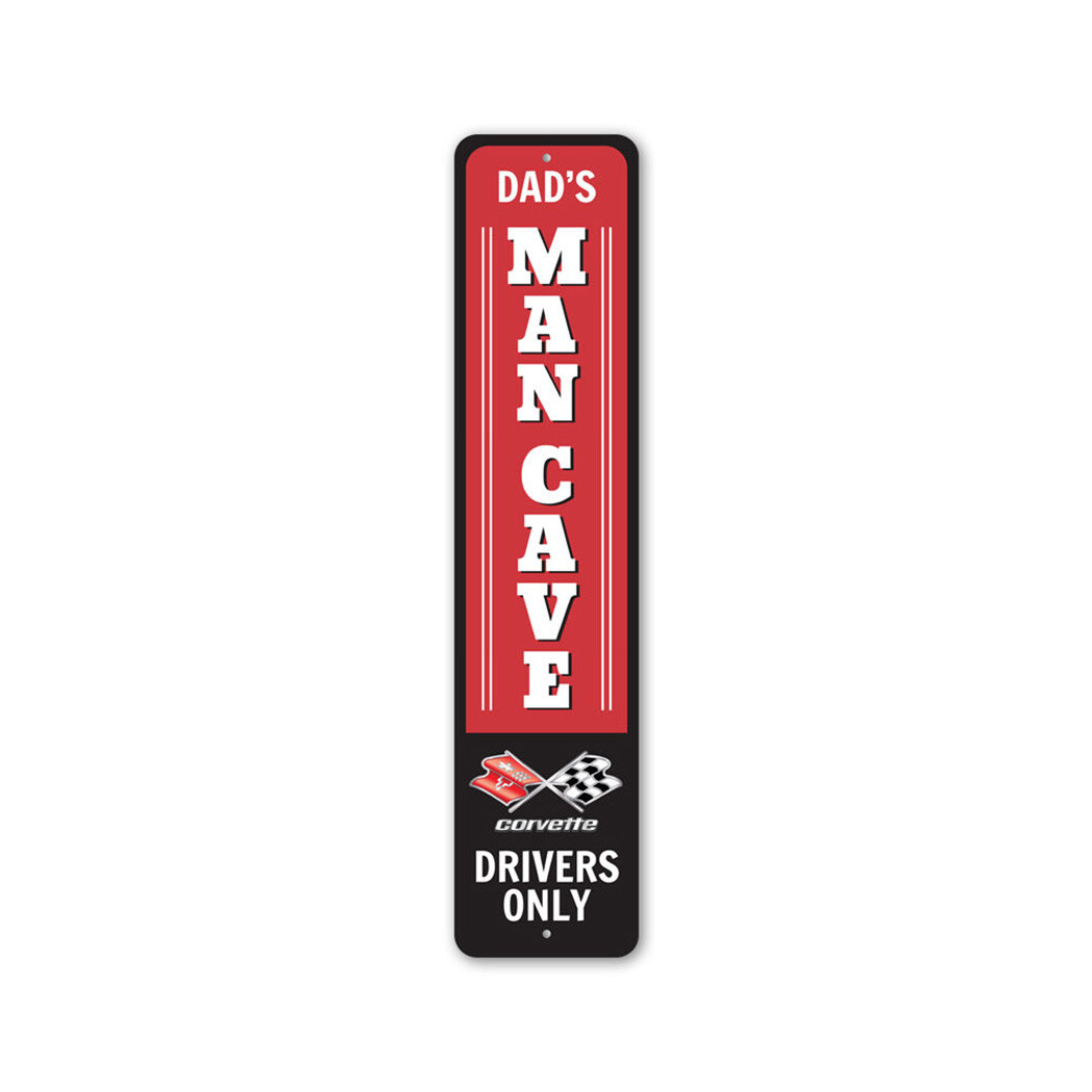 Chevy Corvette Man Cave Metal Sign Chevrolet Automotive Car Man Cave Sports