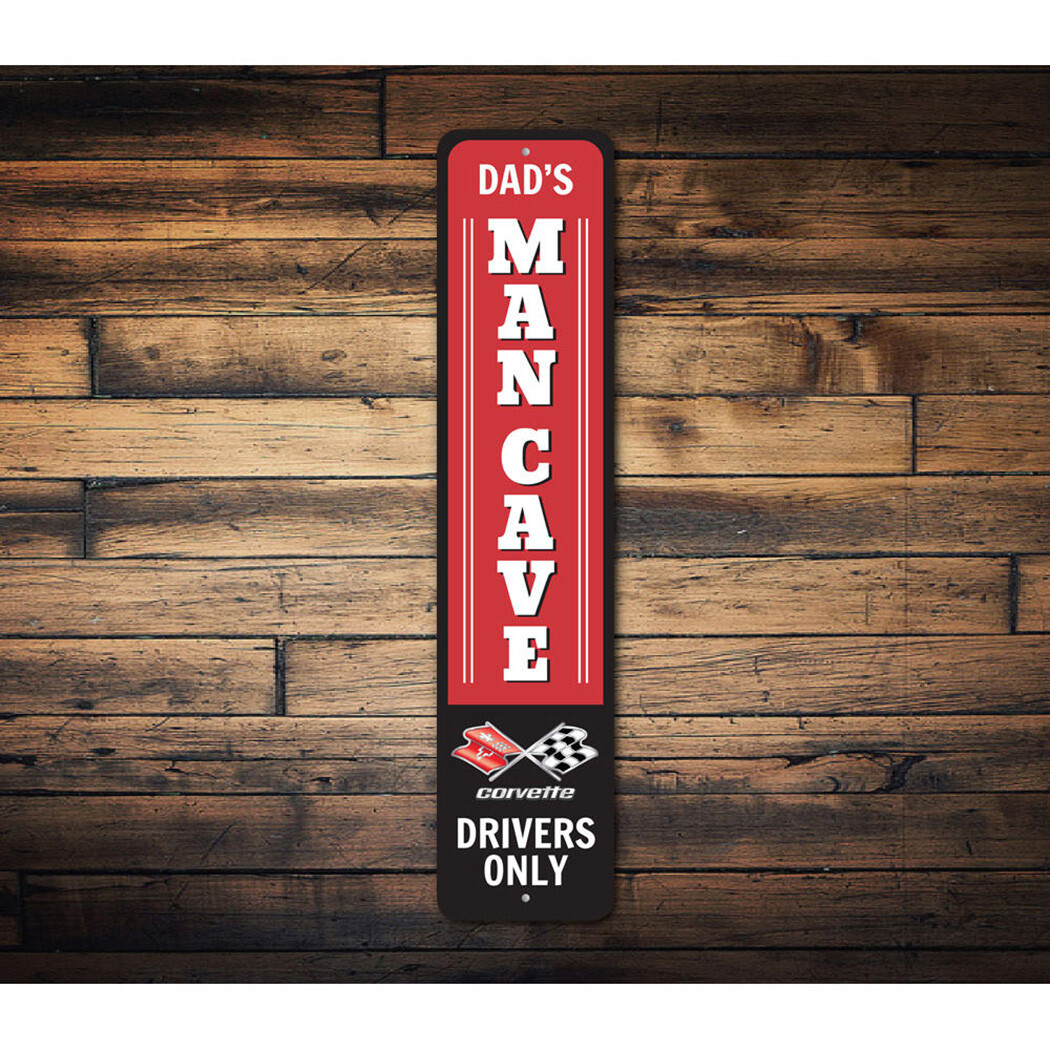 Chevy Corvette Man Cave Metal Sign Chevrolet Automotive Car Man Cave Sports - Image 2
