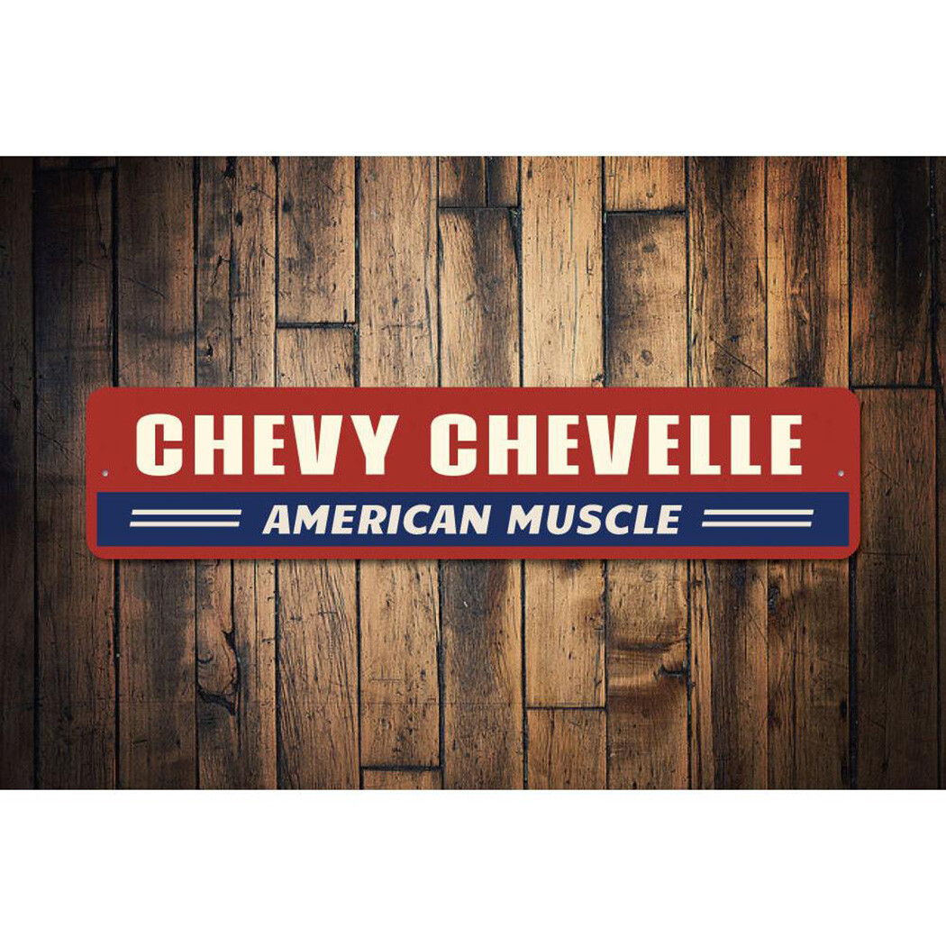 Chevy Chevelle Metal Sign Chevrolet Automotive Car Man Cave American Muscle - Image 2