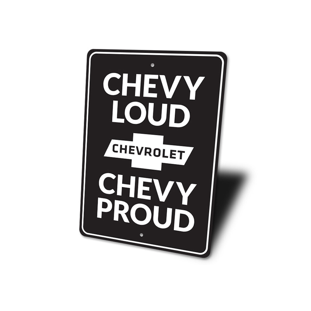 Chevy Loud Proud Metal Sign Chevrolet Automotive Car Man Cave Sports Classic - Image 4