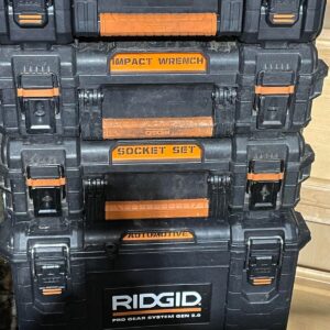 Ridgid Pro Gear Tool Box Labels for Gen 1 or Gen 2 tool boxes