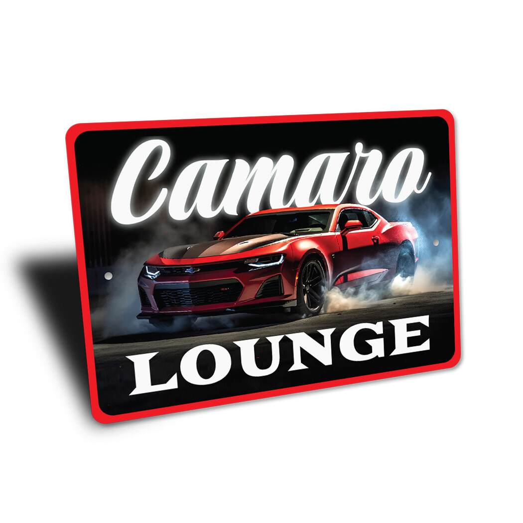 Chevy Camaro Lounge Aluminum Sign Chevrolet Automotive Car Man Cave Sports - Image 3