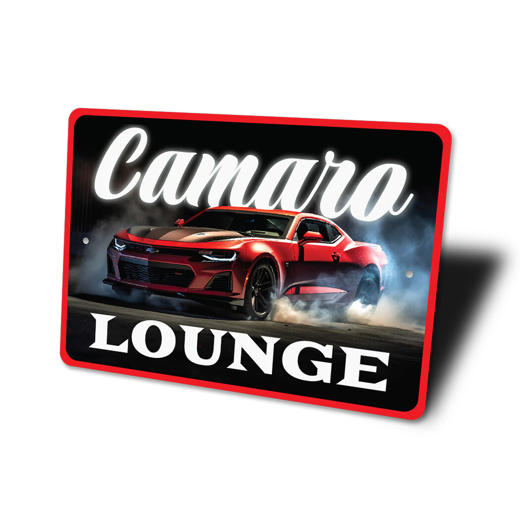 Chevy Camaro Lounge Aluminum Sign Chevrolet Automotive Car Man Cave Sports - Image 4