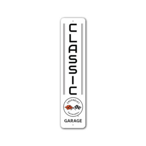 Classic Garage Chevy Corvette Metal Sign Chevrolet Automotive Car Man Cave Sport