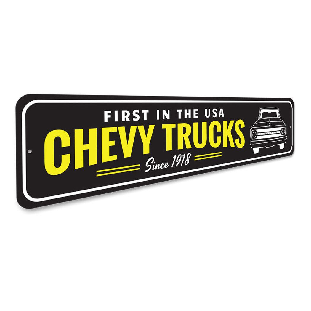 USA Chevy Truck Sign Chevrolet Automotive Car Man Cave Sports Automobile Retro - Image 3