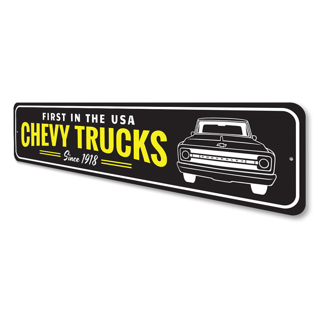 USA Chevy Truck Sign Chevrolet Automotive Car Man Cave Sports Automobile Retro - Image 4