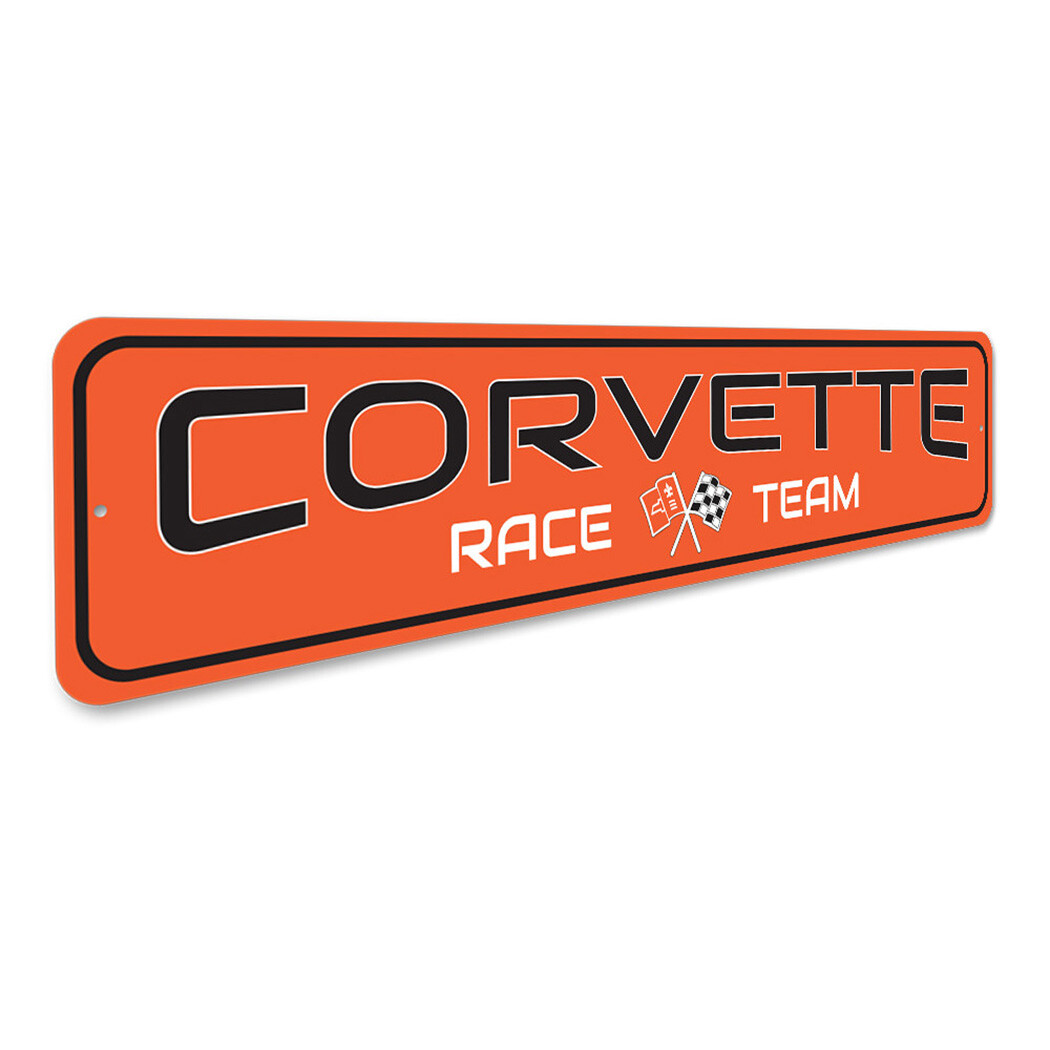 Chevy Corvette Race Team Metal Sign Chevrolet Automotive Car Man Cave Sports - Image 3