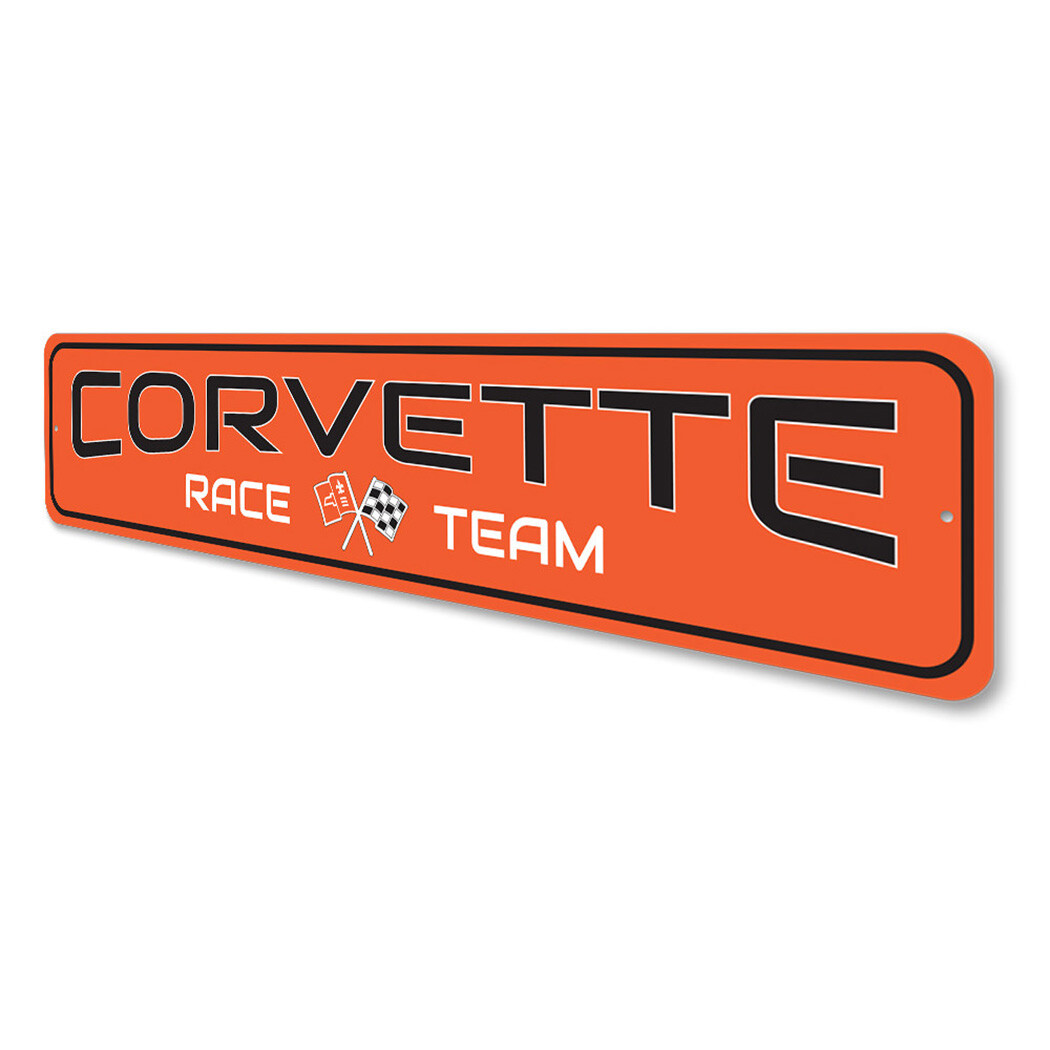 Chevy Corvette Race Team Metal Sign Chevrolet Automotive Car Man Cave Sports - Image 4