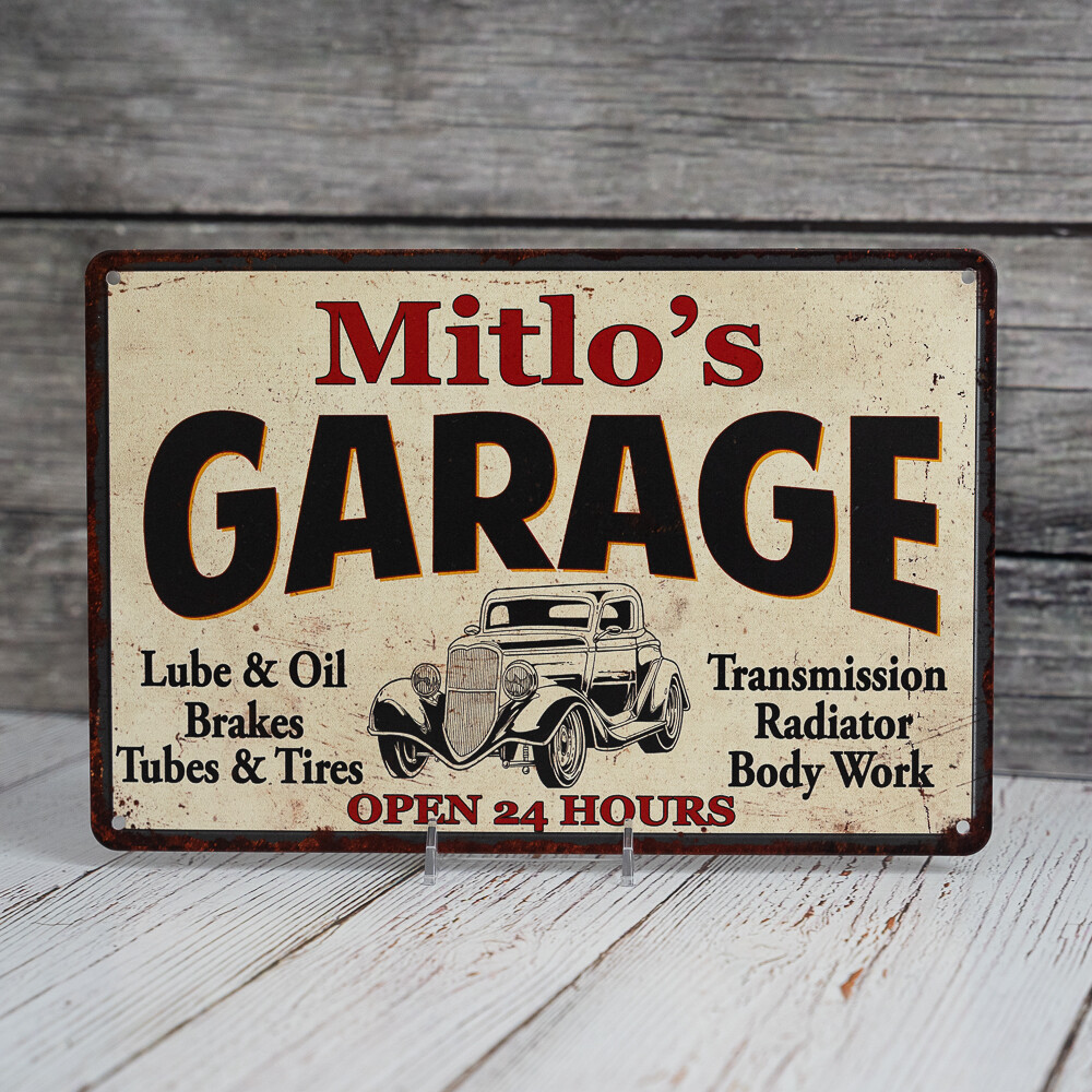 Personalized Garage Metal Sign Man Cave Custom Decor Gift 108120014001 - Image 4