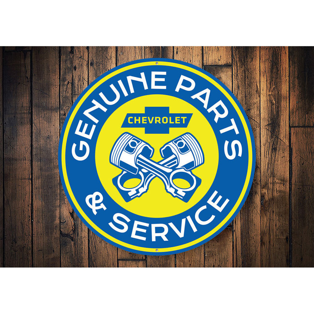 Chevy Parts Garage Sign Chevrolet Automotive Car Man Cave Sports Automobile - Image 2