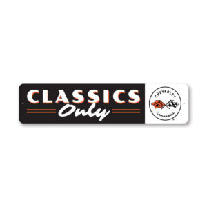 Classics Only Chevy Corvette Metal Sign Chevrolet Automotive Car Man Cave Sports