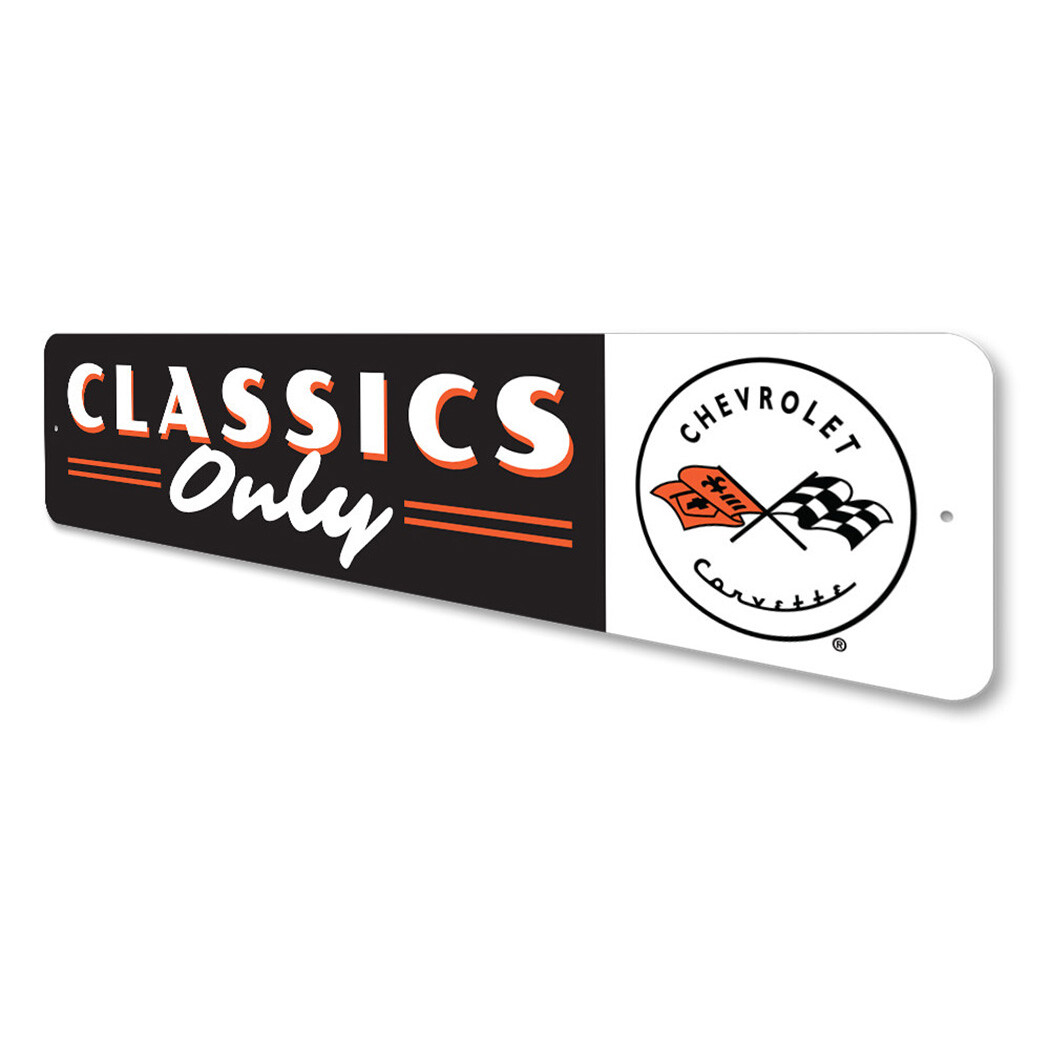 Classics Only Chevy Corvette Metal Sign Chevrolet Automotive Car Man Cave Sports - Image 4