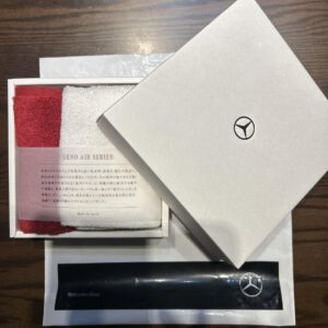 Mercedes-Benz Original Red & White Towels Set 27x25.5cm New