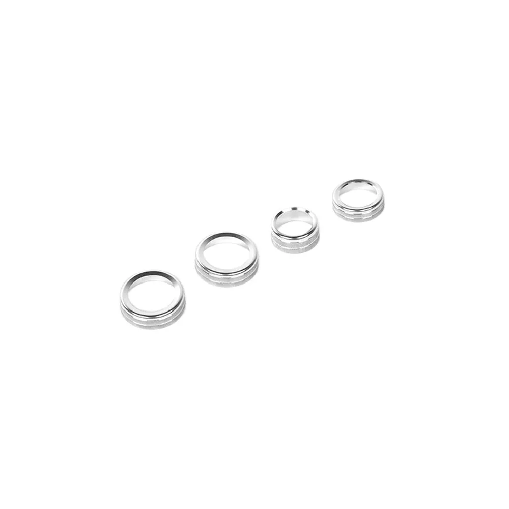 Anillo de ajuste de perilla 4x4 interruptor de faros para Ford F-150 09-14 accesorios plateados 4 piezas- - Image 3