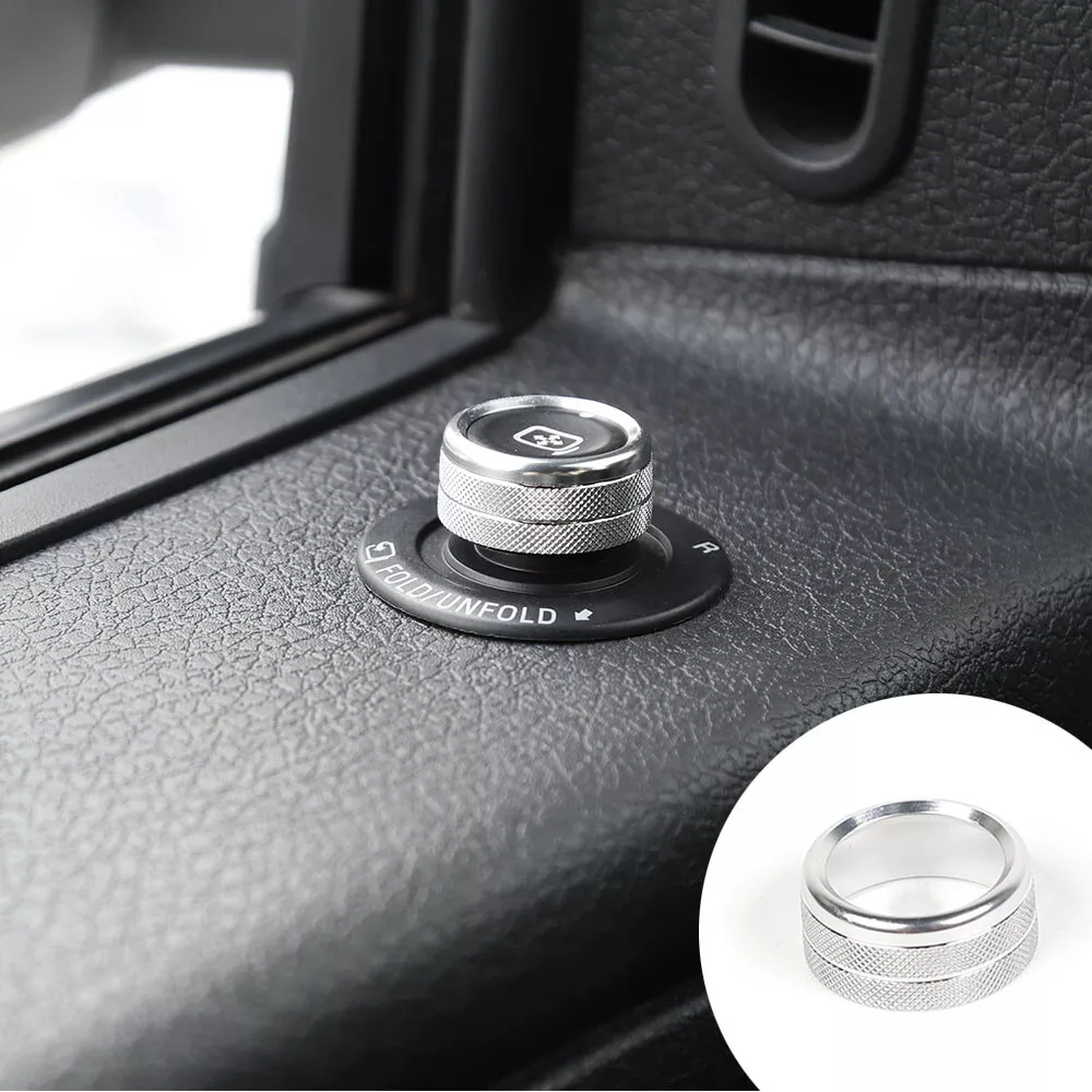 Anillo de ajuste de perilla 4x4 interruptor de faros para Ford F-150 09-14 accesorios plateados 4 piezas- - Image 4