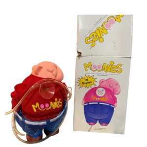 The Original Moonies Car Window Cling Gag Novelty Prank 1980s 8” Tall Works VTG