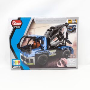 Qihui 8023 Tech Bricks 2-in-1 RC Cement Mixer 393 Pieces Building Blocks