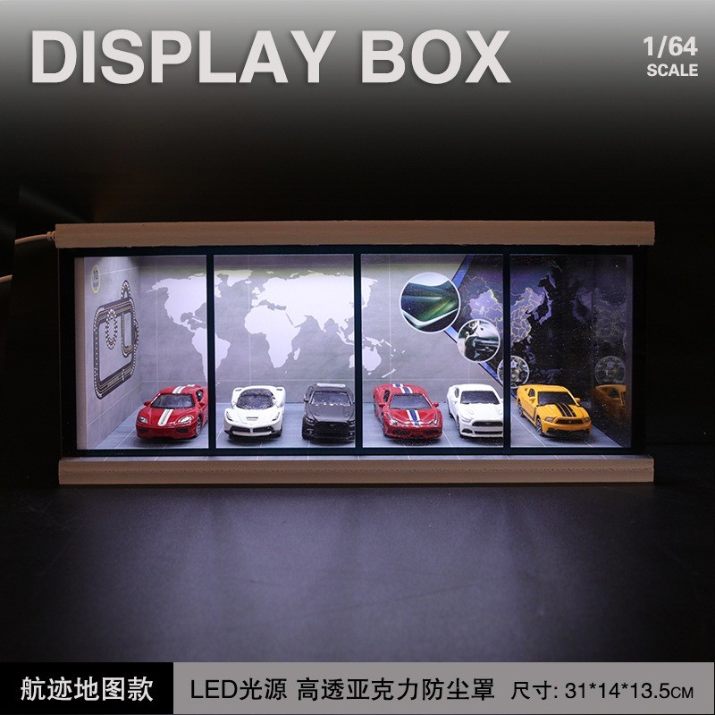 Diorama 1:64 Tech-Inspired Showroom Garage Model- Futuristic Car Display Cabinet - Image 5