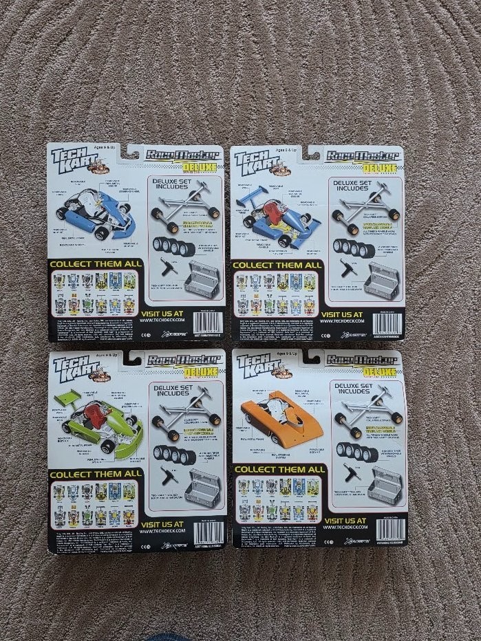 HARD TO FIND LOT OF (12) SEALED TECH KART COLLECTIBLE RACE MASTER TOY VEHICLES - Image 5