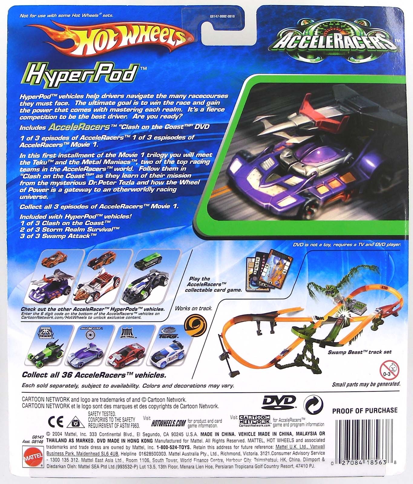 AcceleRacers Carpoon HyperPod Drift Tech Hot Wheels DVD 1 of3 Clash on the Coast - Image 2