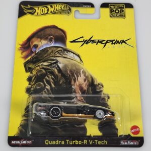 2025 Hot Wheels Pop Culture Premium Cyberpunk Quadra Turbo R V-Tech