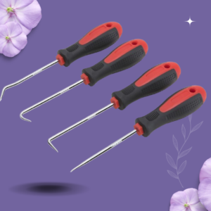 4 Pcs Precision Hook and Pick Set for Automotive Hand Tools