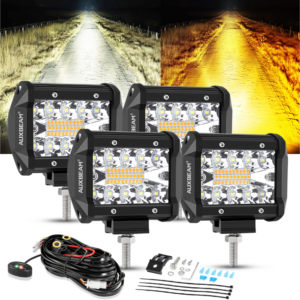 4X 4" pulgadas 12V 240W LED barra de luz de trabajo spot pod lámpara de conducción tractor todoterreno 4x4-