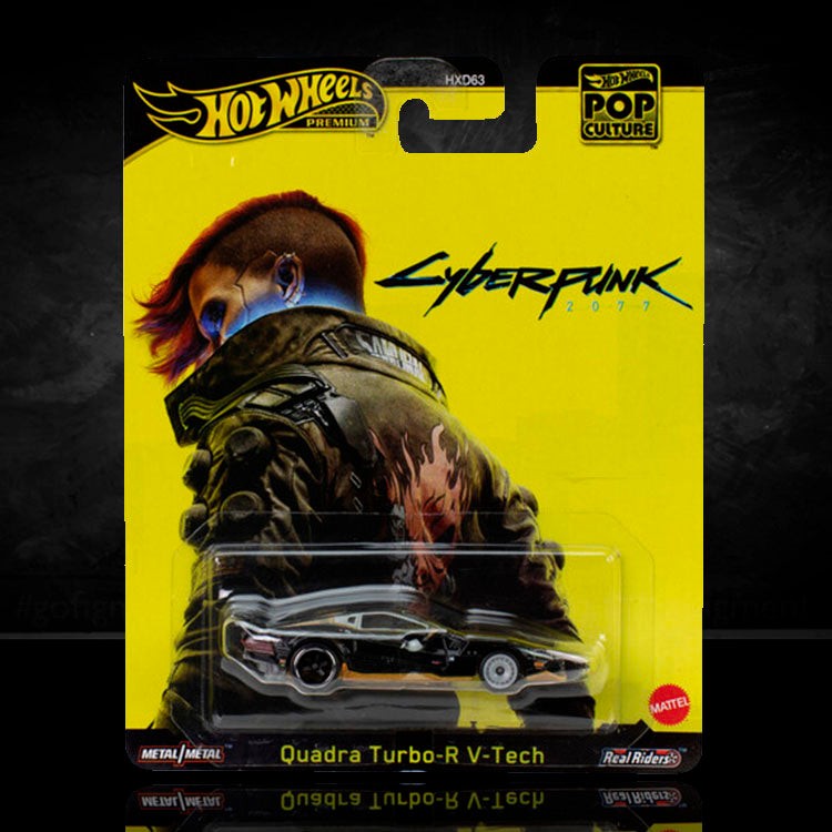 Hot Wheels Premium: Cyberpunk Quadra V-Tech Turbo R Model Car