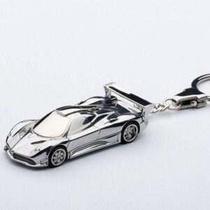 Autoart Pagani Zonda R Car Keychain Chrome