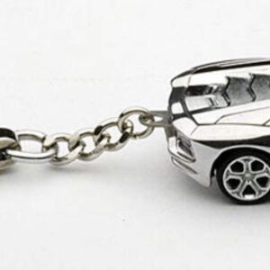 Lamborghini Aventador LP700-4 Keychain Chrome