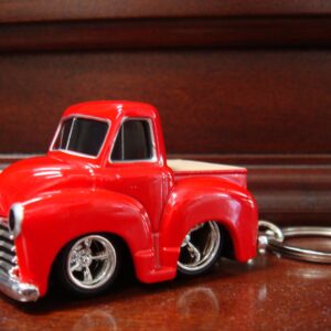 1953 53 CHEVROLET 3100 TRUCK RED KEYCHAIN AUTOMOTIVE KEY CHAIN