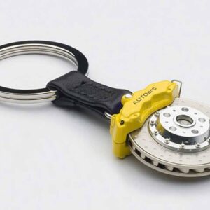 Autoart 6 Pots Caliper Brake Disc Keychain Yellow
