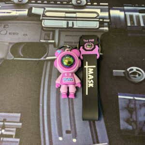 EDC Light Cartoon Bear Keychain Cute Astronaut automotive bikers campers lanyard