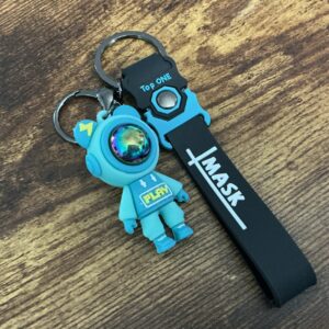 EDC Light Cartoon Bear Keychain Cute Astronaut Automotive, Biking, Lanyards Camp