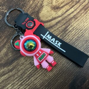 EDC Light Cartoon Bear Keychain Cute Astronaut automotive bikers campers lanyard