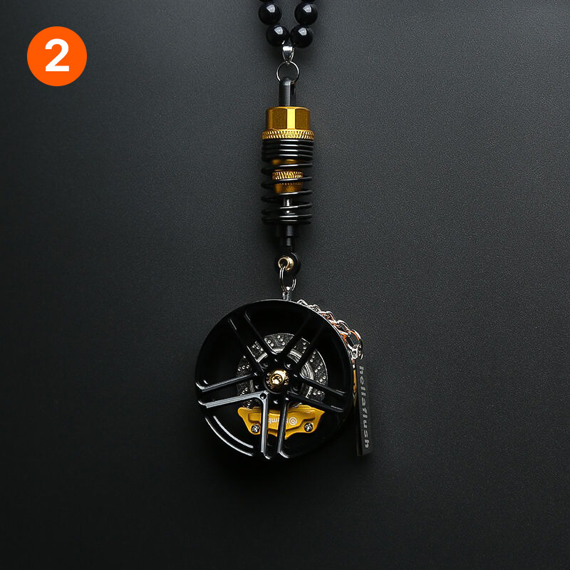 BBS Car wheel shock absorber keychain for boyfriend gift Car pendant - Image 5