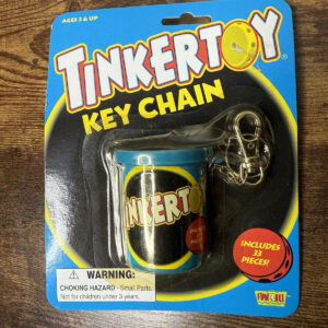 TIINKERTOY Hasbro Mini Keychain Keyring 1999 Vintage Complete 33 Pcs NIB SEALED