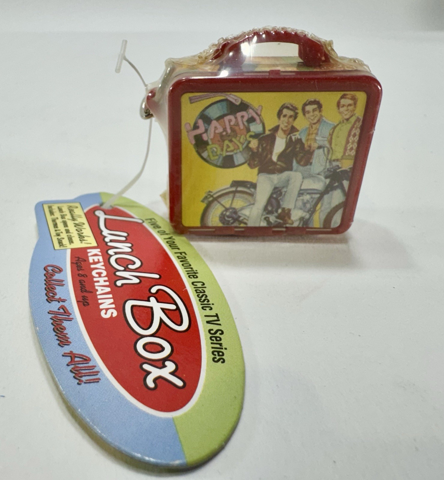 Happy Days MINI Lunch Box Keychain 1997 Basic Fun #530-0 Key Ring New
