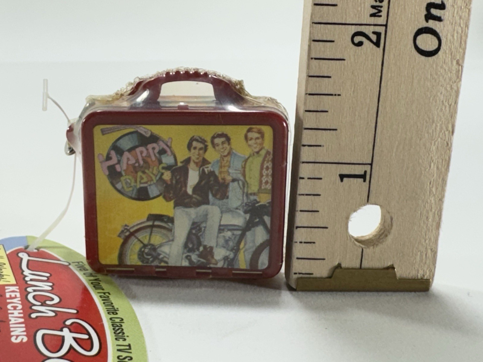Happy Days MINI Lunch Box Keychain 1997 Basic Fun #530-0 Key Ring New - Image 3