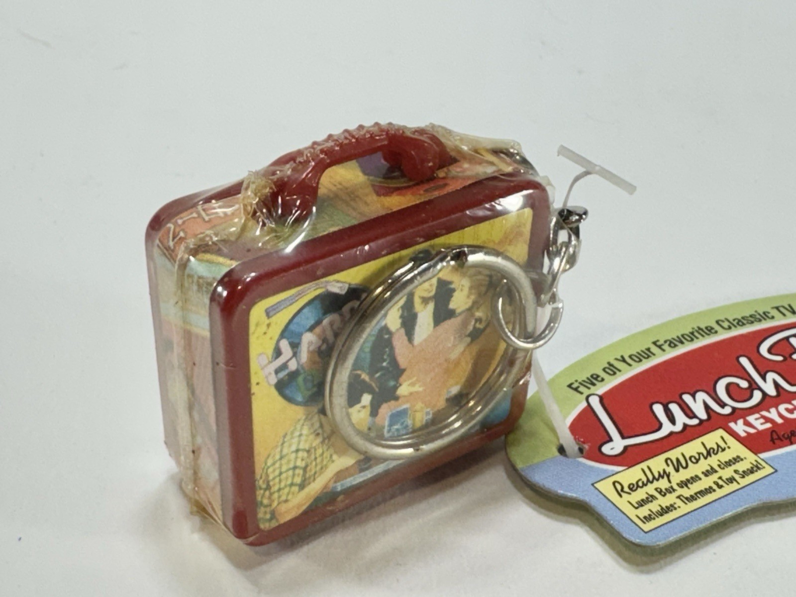 Happy Days MINI Lunch Box Keychain 1997 Basic Fun #530-0 Key Ring New - Image 5
