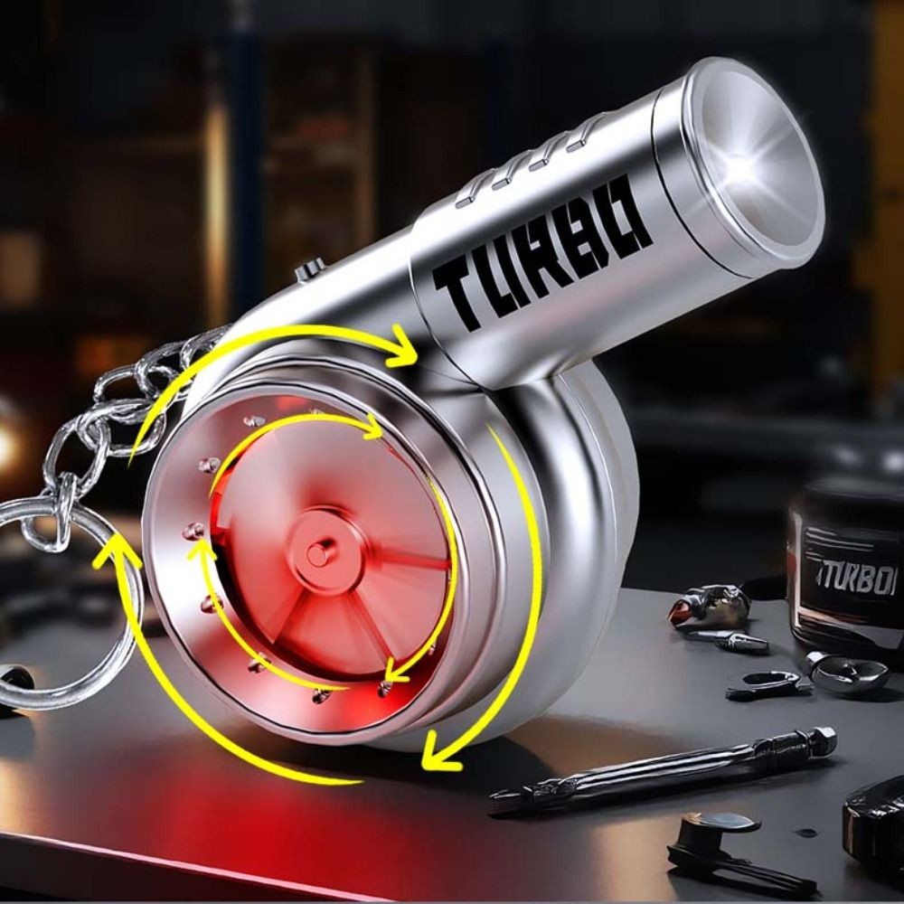 Turbo Key Chain With Sound Simulation Turbo Toys Turbocharging Pendant Keyring - Image 5
