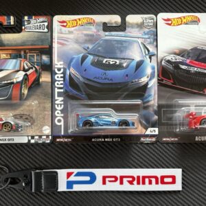 Hot Wheel Acura NSX GT3 Lot of 3 and Primo Keychain Lanyard