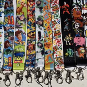 Disney PIXAR lot of 10 Lanyards Toy Story, Minions, Incredibles, Monster Etc