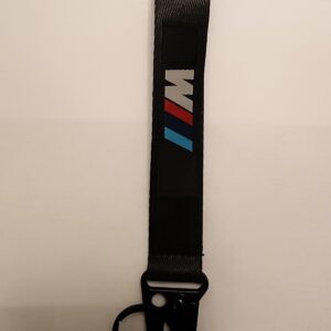 BMW M Series Car Automotive Lanyard Keychain BLACK