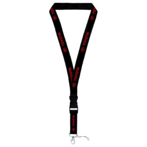 Toyota Lanyard (Red on Black)