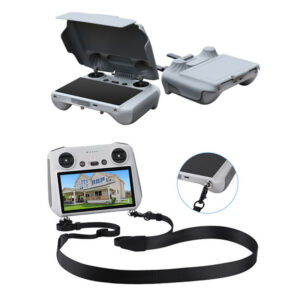 For DJI Air 3 / Mini 3 Pro RC Remote Controller Sun Hood Sunshade Cover /Lanyard