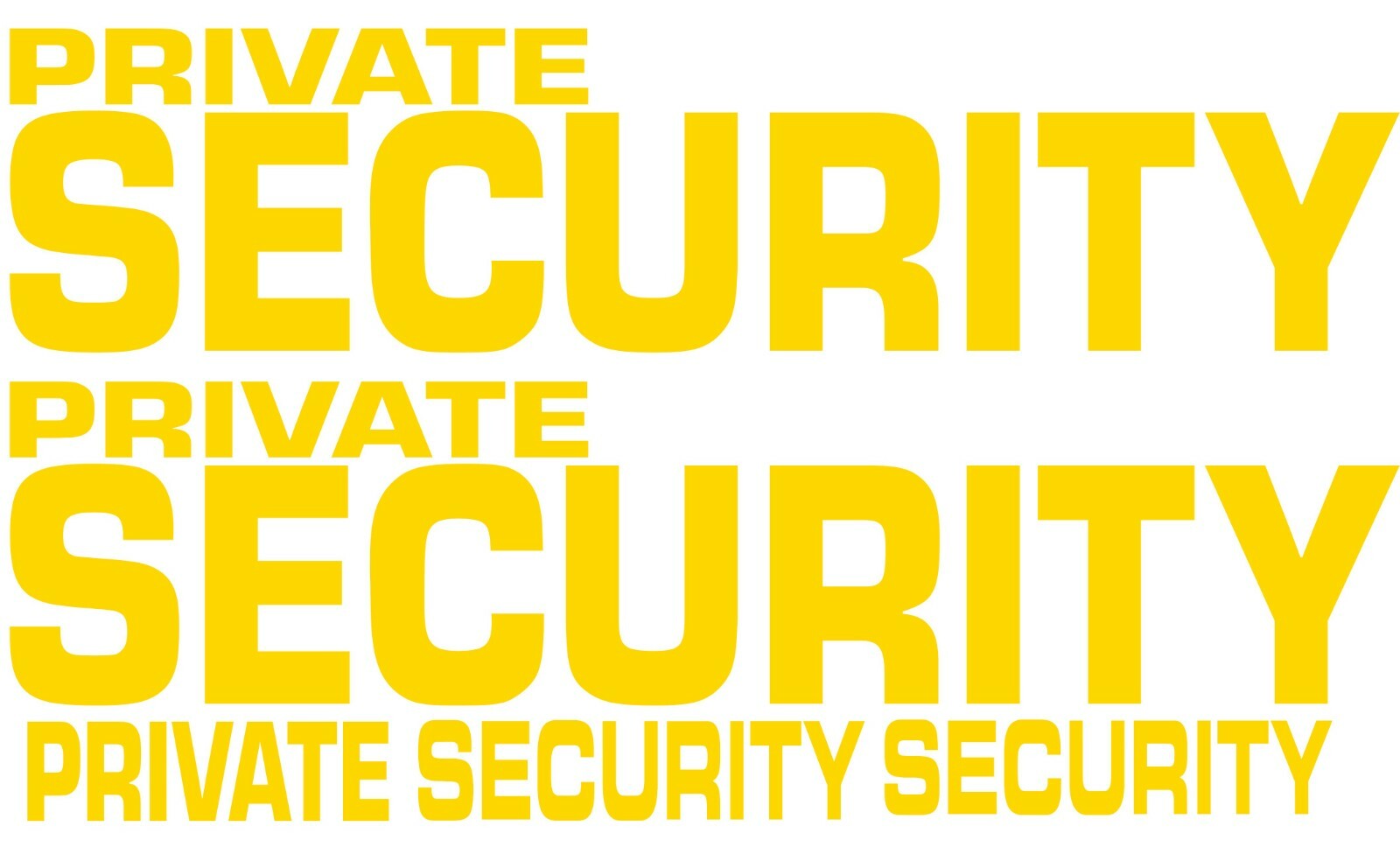 Security company patrol car vinyl decals stickers logos complete set doors trunk - Image 2